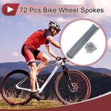 72 Set 14G Bicycle Spokes 290mm Bike Wheel Spokes Carbon Steel Galvanized