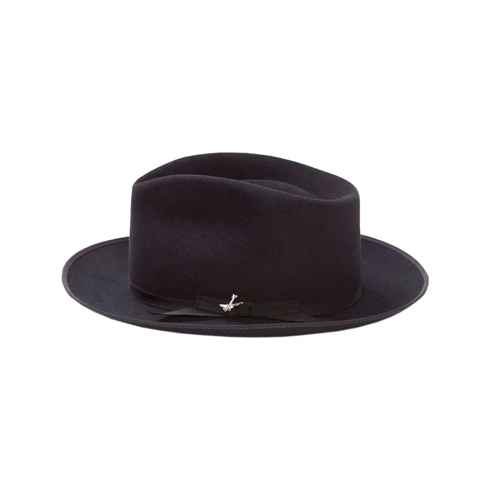 Sombrero de vaquero Stetson Stratoliner Fedora de fieltro de piel 7 3/4 negro Foto 3 de 4
