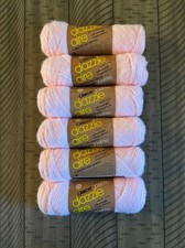 Vintage Caron Petite Dazzleaire Yarn Lot Of 6 Light Pink Acrylic  Nylon New VTG
