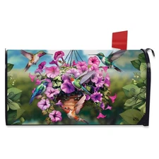 Briarwood Lane Humming Birds and Petunias Mailbox Cover