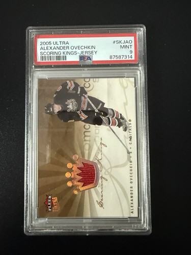 Fleer Ultra 2005-06 Scoring Kings Jersey #SKJ-AO Alex Ovechkin RC PSA 9 Caps