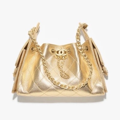 h*i様 CHANEL ShoulderBag,Quilted,Novelty, CHANEL 25 Mini Shoulder Bag Metallic Gold Quilted | eBay