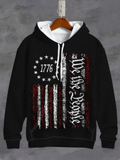 Patriotic The American Flag And Eagle 3D All Over Print Hoodie - Adults  Youth