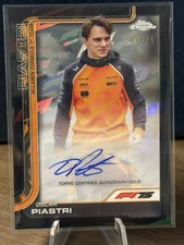 2025 Topps Chrome F1 75th Anniversary Refractor Oscar Piastri AUTO /75