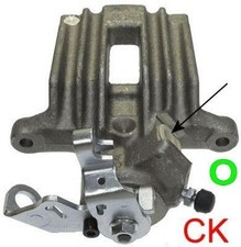 TEXTAR Bremssattel Hinten Links für VW POLO (9N) Polo Classic (6V2) Ø34mm Grau
