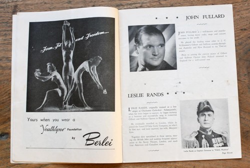 ANTIGUO PROGRAMA Empire Theatre Sydney Gilbert & Sullivan Opera 1950 The Gondoliers - Imagen 6 de 14