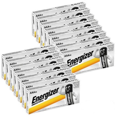 150x Energizer Industrial AAA LR03 1.5V Alkaline Batteries Bulk Pack