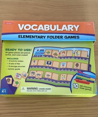 Lakeshore Learning  Vocab Elementary File Folder Games Grades K-1  NEW Unopened