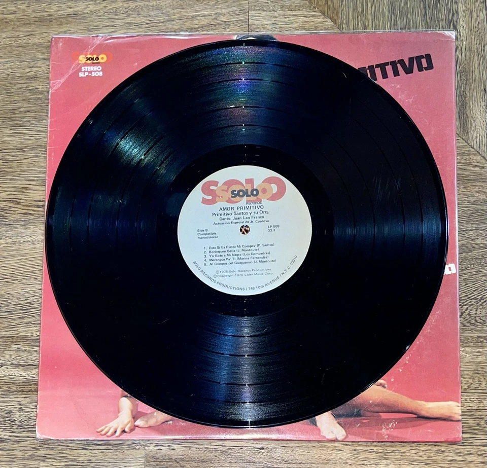 Primitivo Y Su Orquesta - Canta Juan Lan Franco - Amor Primitivo - Guaguanco - Image 4 of 4