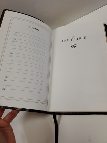 CROSSWAY Holy Bible Chocolate Vara de Oro Trutón 2001 Versión Estándar Inglés - Imagen 9 de 12
