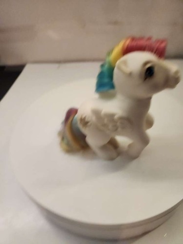 1 My Little Pony Starshine Pegasus G1 white - rainbow hair 1983 - Picture 5 of 6