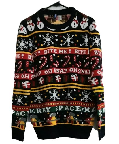 H\u0026M Men's Medium Ugly Christmas Sweater 