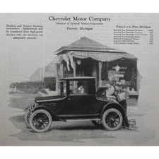 CHEVROLET Shop with a Chevrolet Original 1923 Full-Page Print Ad -Hardware Store