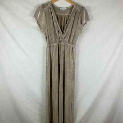 slim fit dress slacks Olympia Asymmetrical Pleated Maxi Dress main image 1