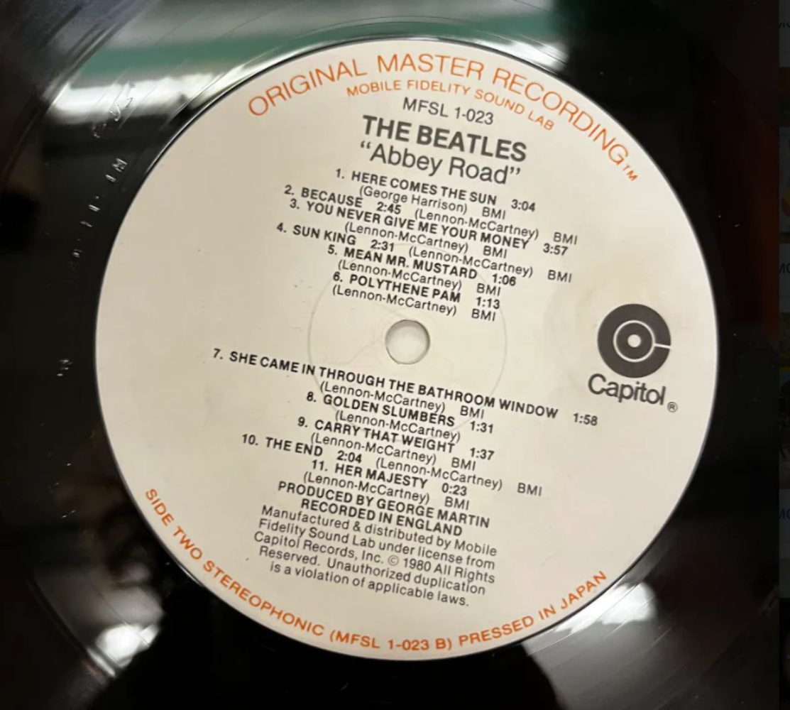 Abbey Road Original Master Recording VG eBay
