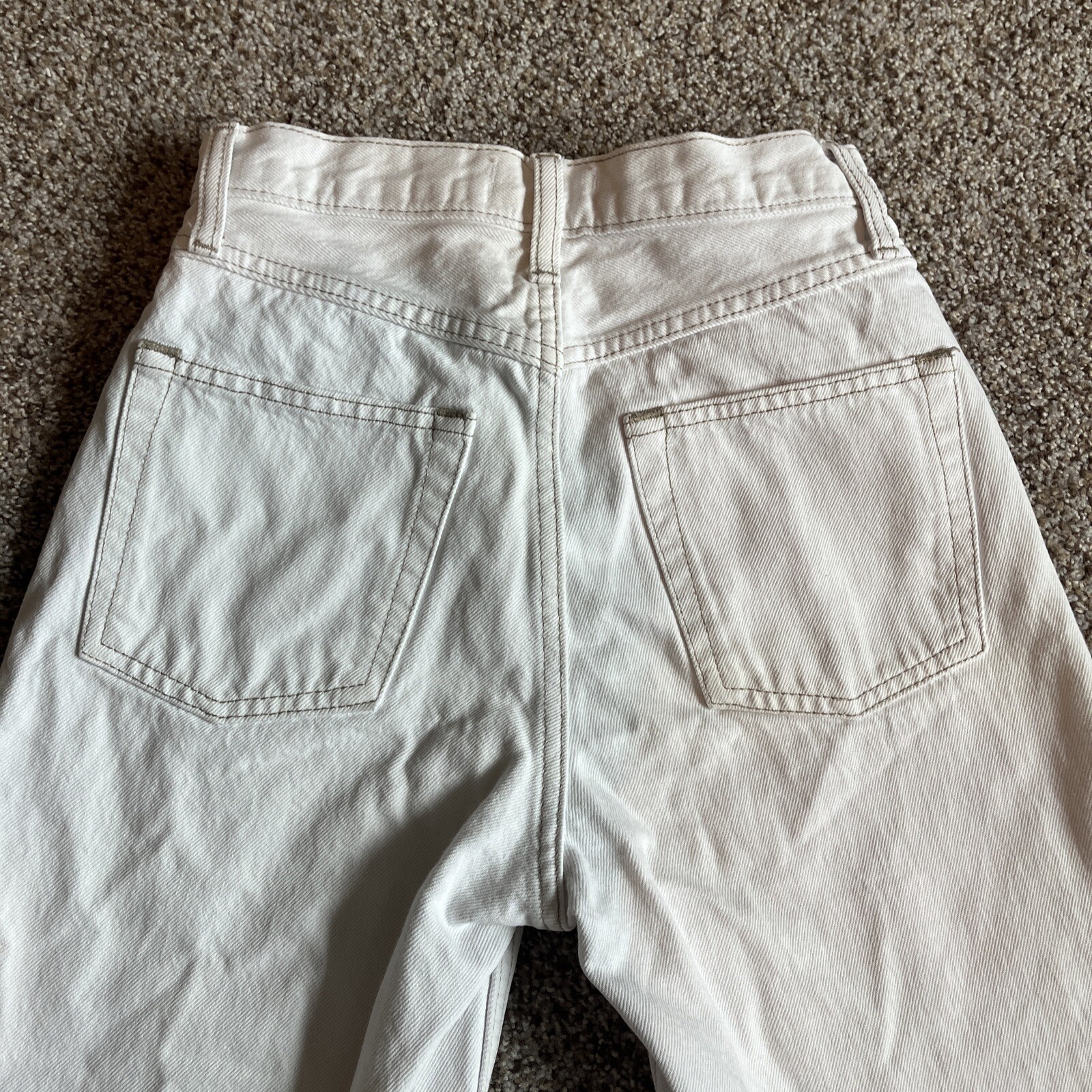 Abercrombie & Fitch Jeans Womens 24/00s White Denim Mom High Rise (24 X 26) - View 13