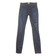 Hudson Skinny Blue Jeans Womens 26 Low Rise Dark Blue Denim Made in USA