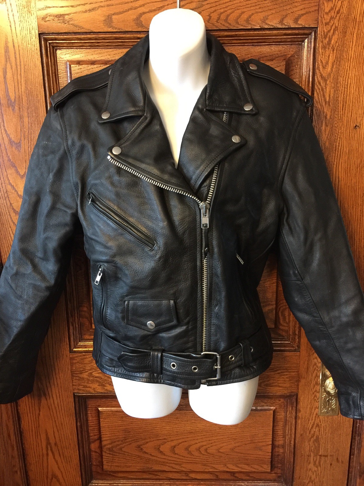 Mega Force Leather Thinsulate Biker Motorcycle Pr… - image 1