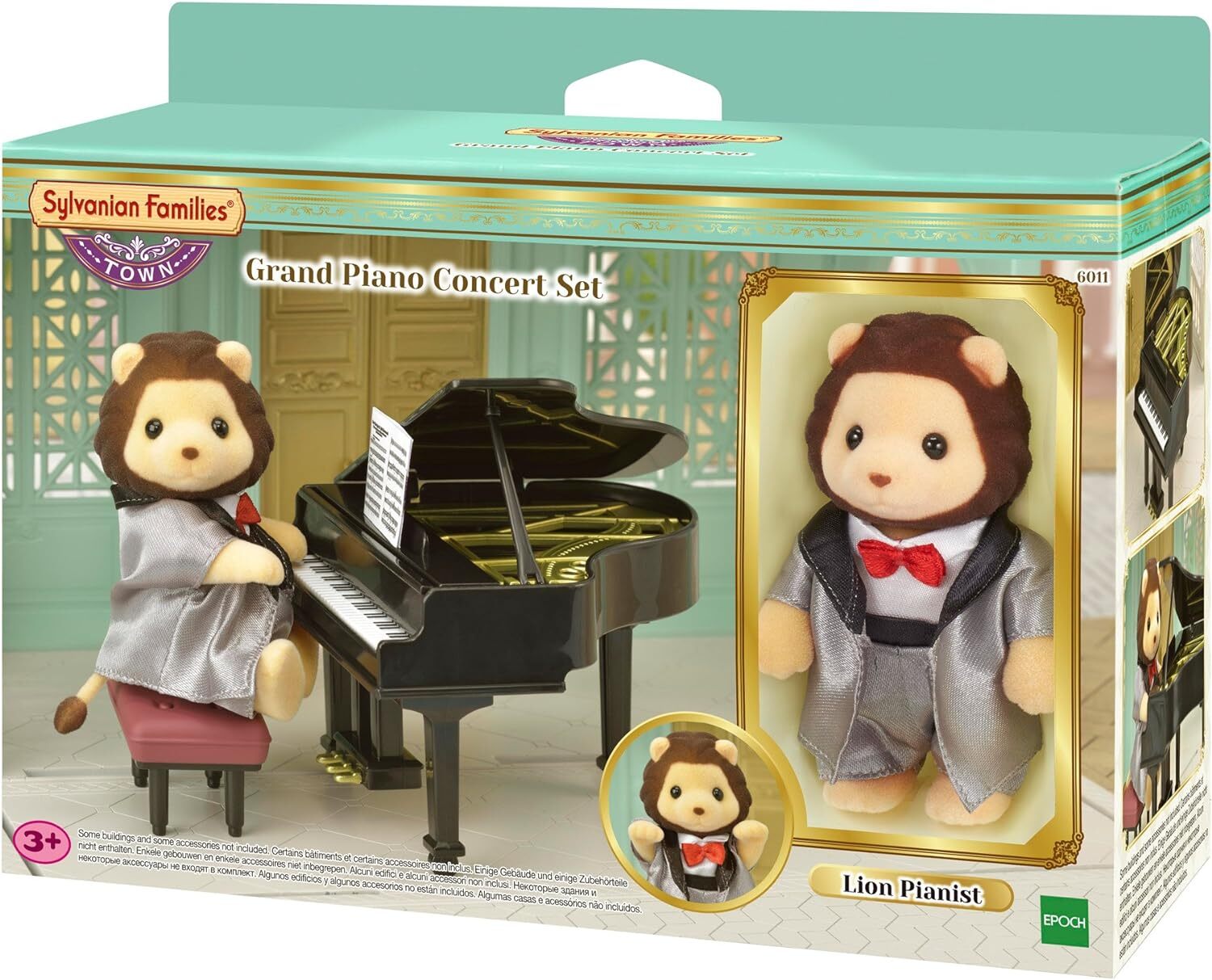 Sylvanian Families 6011 Klavierkonzert Set Mit Pianist Figur Zubehör