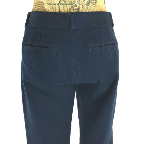 Banana Republic Sloan Hose 8 echt marineblau schmal Knöchelschlitz Stretch Tasche Arbeit - Bild 3 von 6