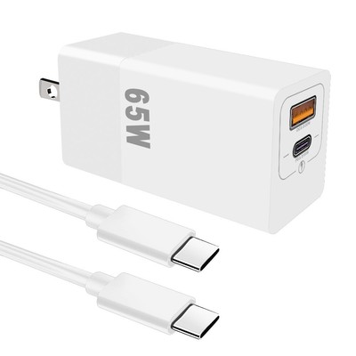 Premium 1 x 65W PD3.6 + USB Charger & 60W Type C Cable for OnePlus 9 Pro
