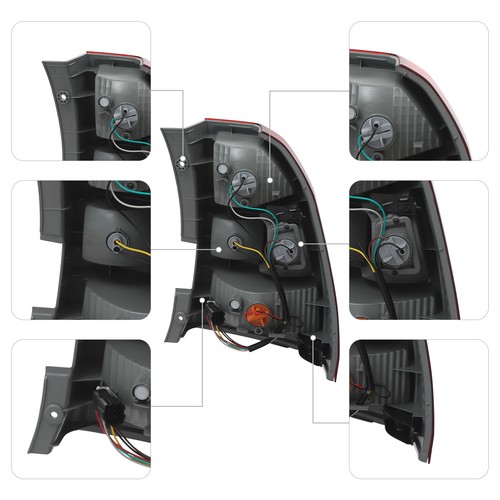 Luces traseras halógenas para Kia Sportage 2005-2010 luces de freno traseras lado izquierdo y derecho - Imagen 4 de 17