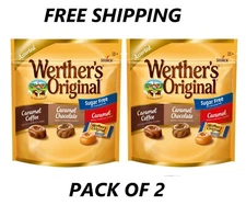 Werthers Original Hard Sugar Free Assorted Flavors, Caramel Coffee Candy, 7.7 Oz