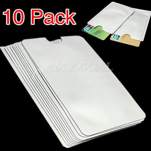 10 X RFID Secure Sleeve Credit Card Holder Blocking Protector Anti