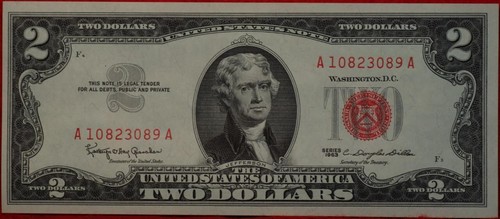 ๐บ๐ธ Uncirculated 1963 U.S. $2 Red Note
