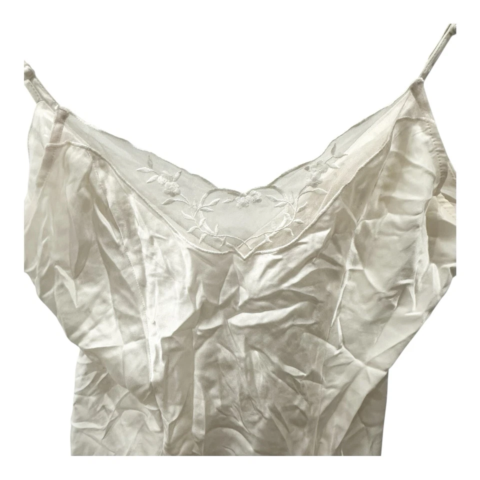 Victoria's Secret Medium 100% Silk Ivory Slip Dress Lingerie Sexy Wedding - Image 2 of 4