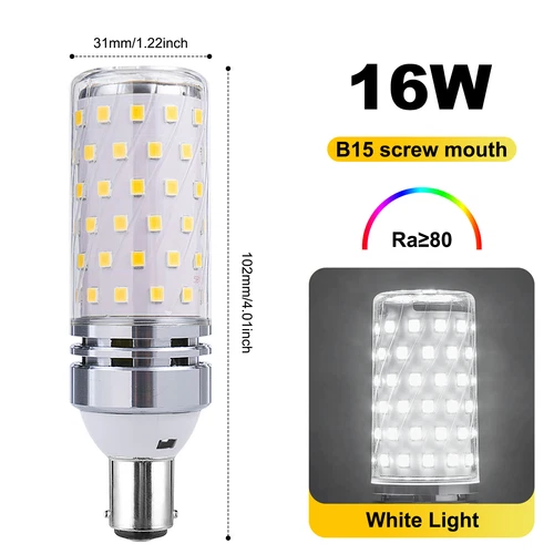 LED Corn Bulb E27 E14 B22 E12 B15 E17 12/16W 2835 60/80SMD Globe Lamp Spot Light - Picture 46 of 63