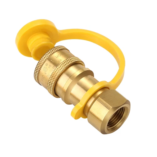 3/8 Inch Propane Hose Natural Gas LP Quick Connect Disconnect Fittings Kit BBQ - Picture 4 of 8