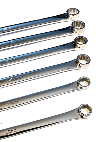 Snap On XDHFM606K1 6 Piece Metric Hi Performance 0° Offset Box Wrench Set MINT - Foto 10 di 12