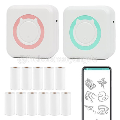Mini Tragbarer Aufkleber Drucker Bluetooth Drahtloser Thermodrucker Rechnung DE
