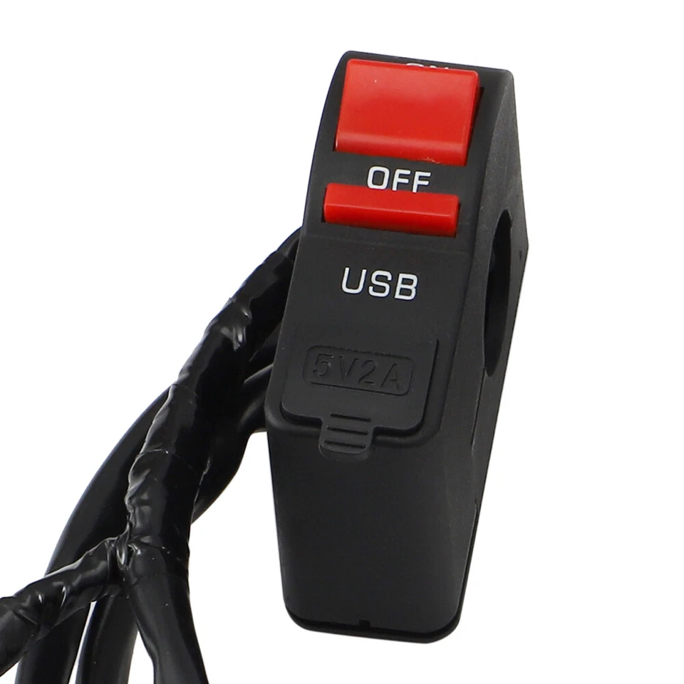 LED Headlight Bar Kit USB Switch For Kawasaki KFX 50 KFX 90, Brute Force 300 750 - Image 4 of 4