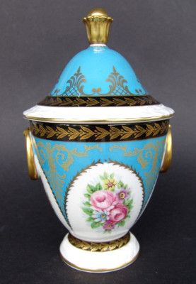 ALKA VERSAILLES - FEINSTE HANDBEMALTE ART DÉCO PORZELLAN BONBONIERE