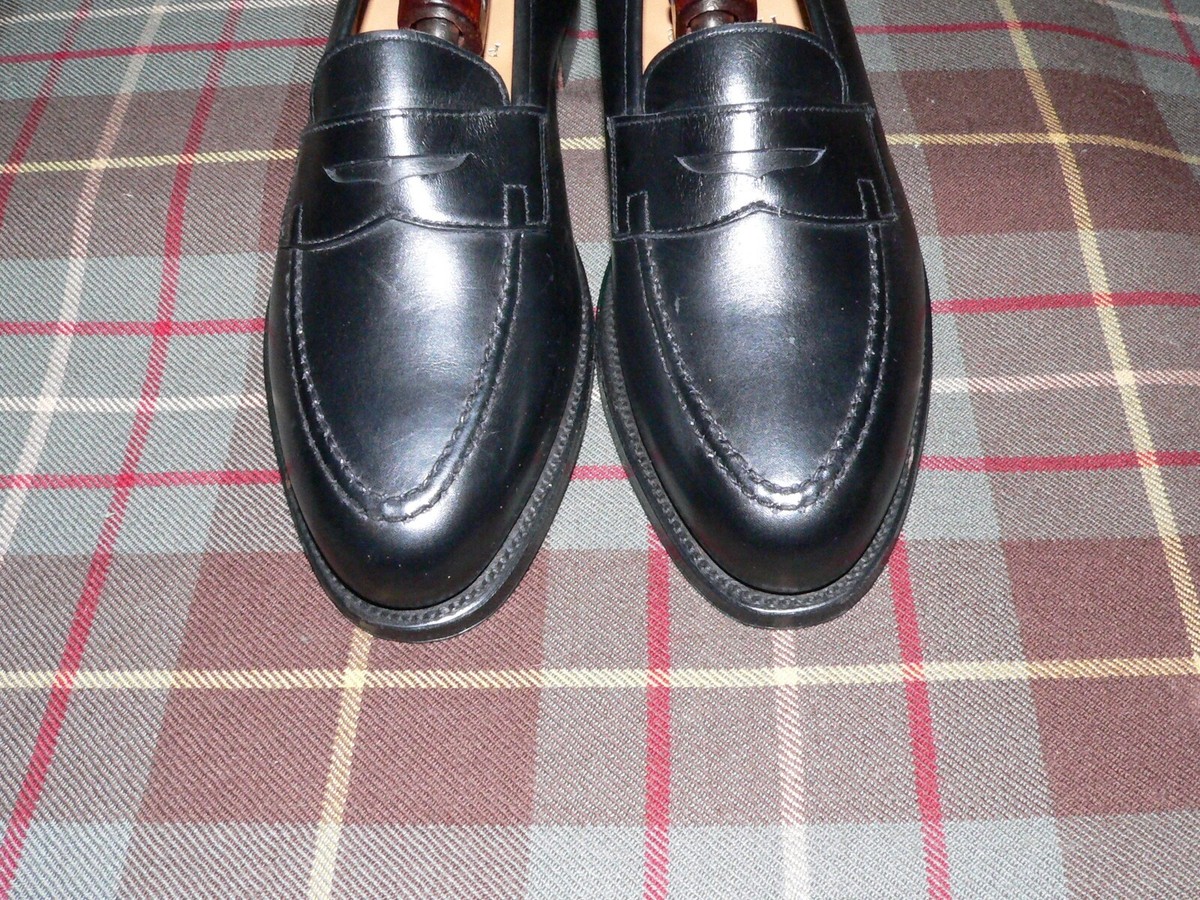 Peal & Co for Brooks Brothers Black Penny Loafers, NWOB 