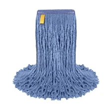 16 Oz Cut-End Blended Replacement Mop Head, Blue, Pack of 1