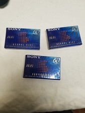 SONY HiFi 60 Minute Blank Normal Bias Cassette Tapes Sealed NEW Hi Fi Lot of 3