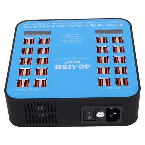 Multiport USB Charging Station WLX‑840 Phone Charging Hub 40 Port 200W For C EOM - Photo 11 sur 24