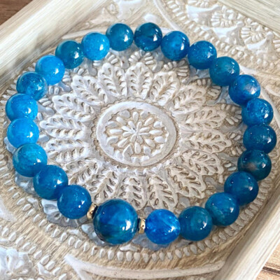 Blue Apatite Bracelet Women's Single Circle Fashion Crystal
