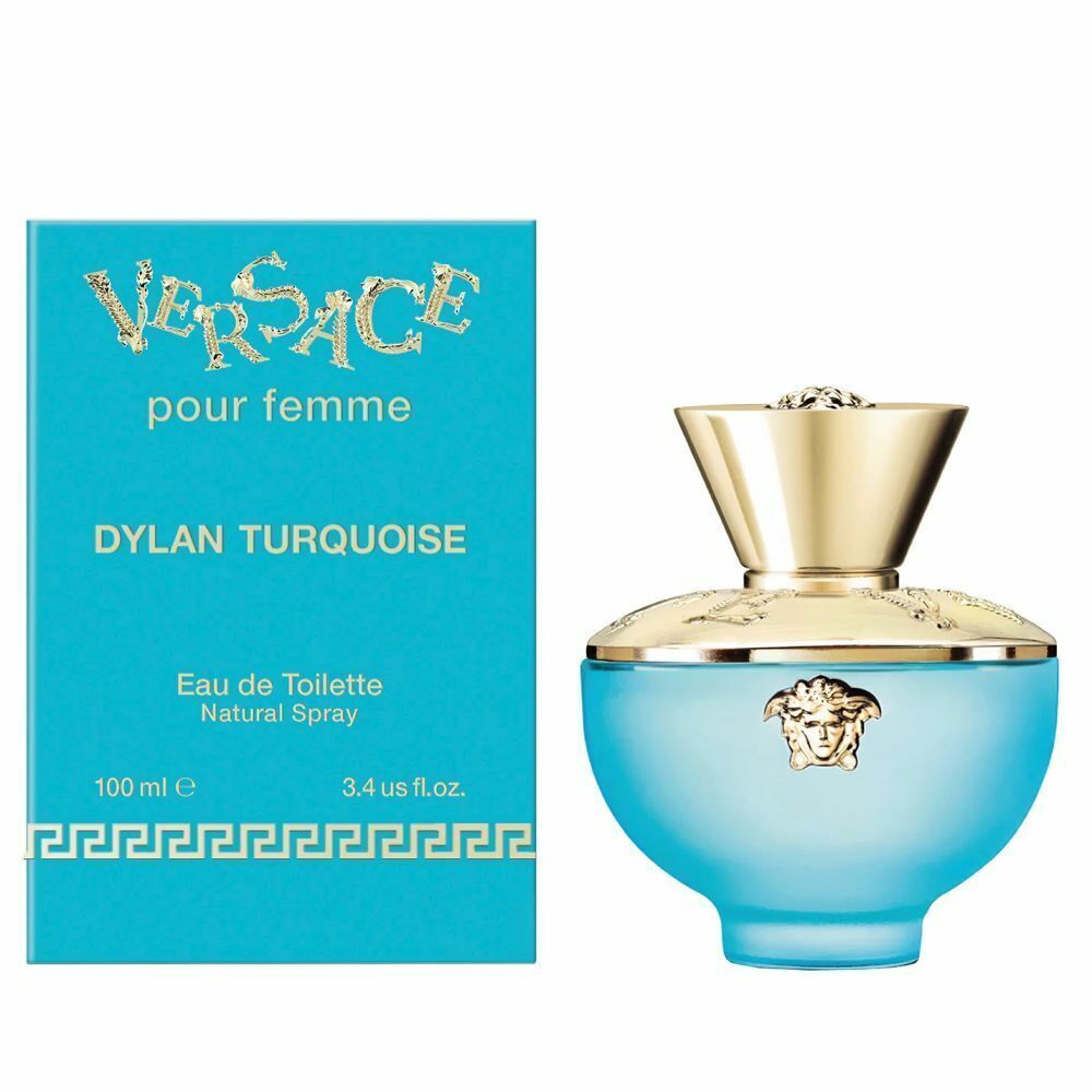 Versace Pour Femme Dylan Turquoise Eau De Toilette Spray (Tester) By Versace - 3.4 oz Versace Pour Femme Dylan Turquoise Eau De Toilette Spray (Tester) By Versace - 3.4 oz