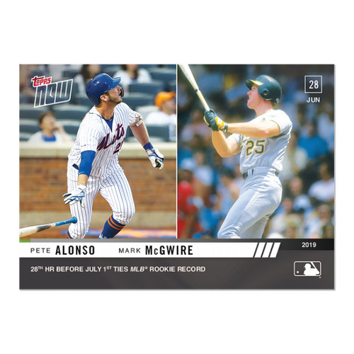2019 Topps Now 441 Pete Alonso / Mark McGwire