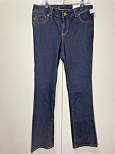 Lane Bryant Women's Jeans Sz 16 Average Designer Blue Straight Fit Slim Boot NWT