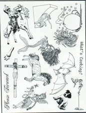 Unmounted Rubber Stamp Plate, Unmounted/Uncut Pink Rubber Stamps