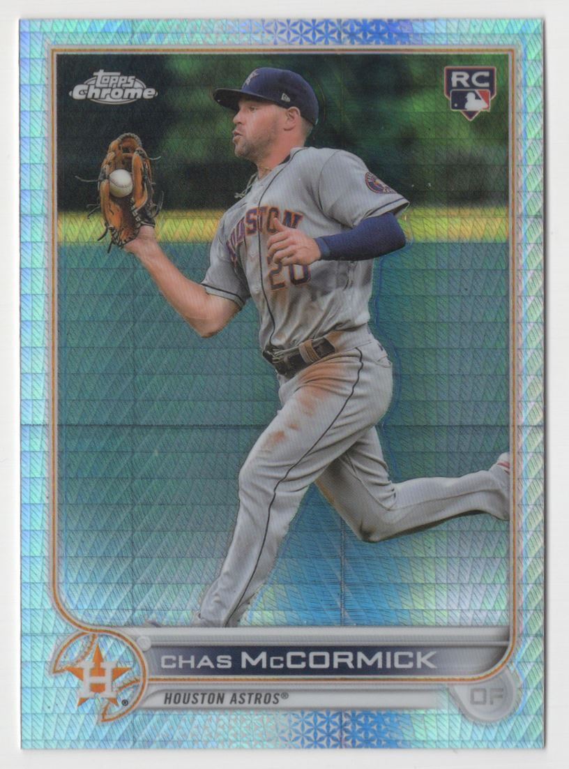 2022 Topps Chrome Sonic Prism Refractor Chas McCormick RC Houston Astros #43