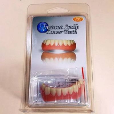 Instant Smile Teeth BOTTOM VENEERS Fake Cosmetic Dr Bailey's Dental Makeover NEW