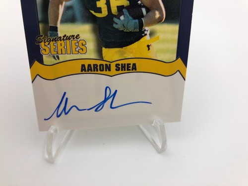 TK Legacy AARON SHEA AUTO Card M GO BLUE MGB14 Card MICHIGAN WOLVERINES - 第 2/6 張圖片