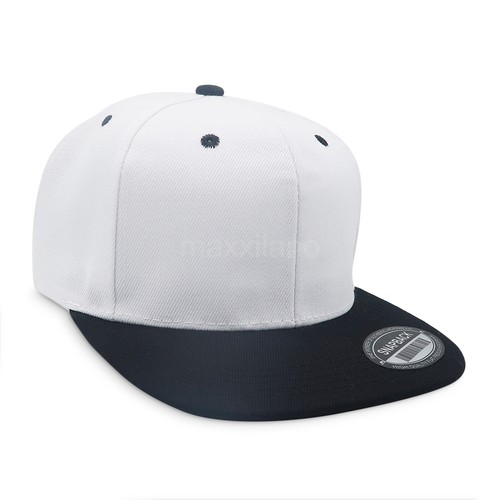 Baseball Cap Snapback Adjustable Size Flat Brim Bill Trucker Hat for Mens Solid - Picture 21 of 59