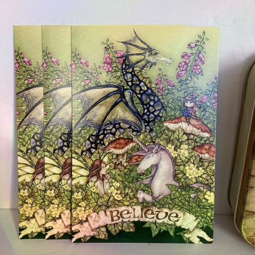 Amy Brown Fairies Blank Cards Tin Set Faerie Kingdom 12 Cards 12 Envelopes 2004 - Picture 2 of 22